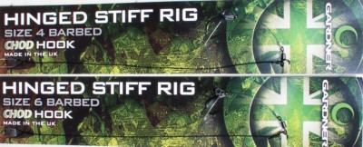 Gardner Hinged Stiff Rig Barbed + Barbless, sensationelle Pop Up Präsentation
