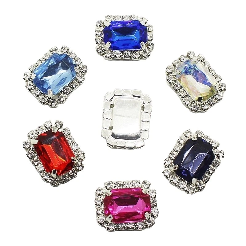 Botón de vástago Lote Mezclado Acrílico Botones para Costura