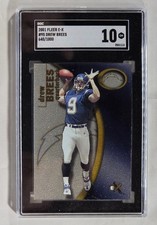 2001 E-X #95 Drew Brees/1000 RC SGC 10 GEM MINT MT #d