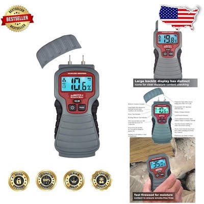 Digital Moisture Meter AccuMASTER XT | Pin Type | Backlit LCD | Detects Dampness