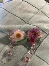 Badge Reels- Floral Retractable Badge Reels- ID/ Badge Holder