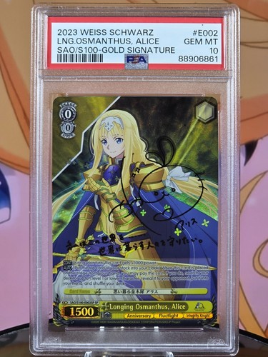 Weiss Schwarz Longing Osmanthus, Alice SP (English) (PSA 10)