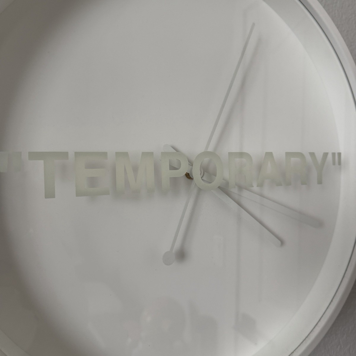 Virgil Abloh x IKEA MARKERAD Temporary Wall Clock Off-White | eBay