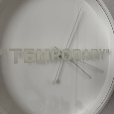 Virgil Abloh x IKEA MARKERAD Temporary Wall Clock Off-White | eBay