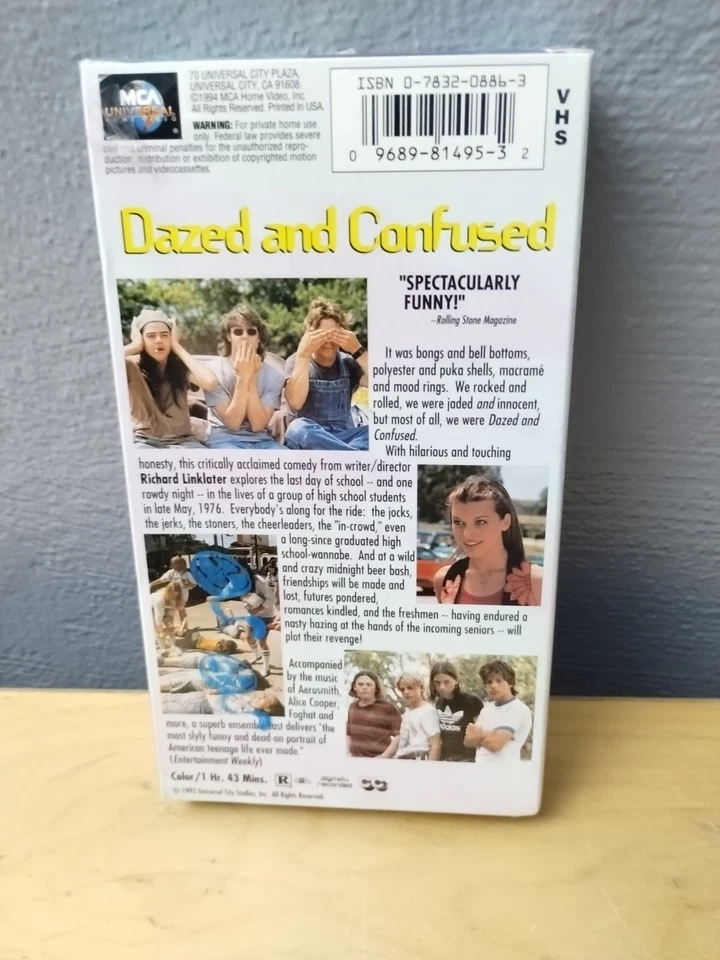 Dazed and Confused VHS 1994 New Sealed - Image 2 of 4