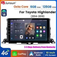 6+128G 8Core CarPlay Android14 For Toyota Highlander 14-19 Car Stereo Radio GPS