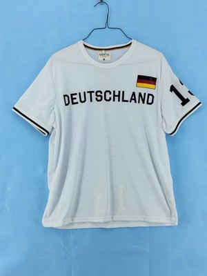Identic Man Deutschland  Germany #13 Soccer Jersey  Men XL White #2343