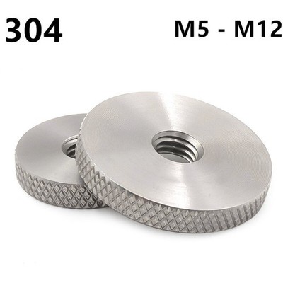 304 Stainless Steel Enlarged Knurled Thumb Round Nuts M5 M6 M8 M10 M12