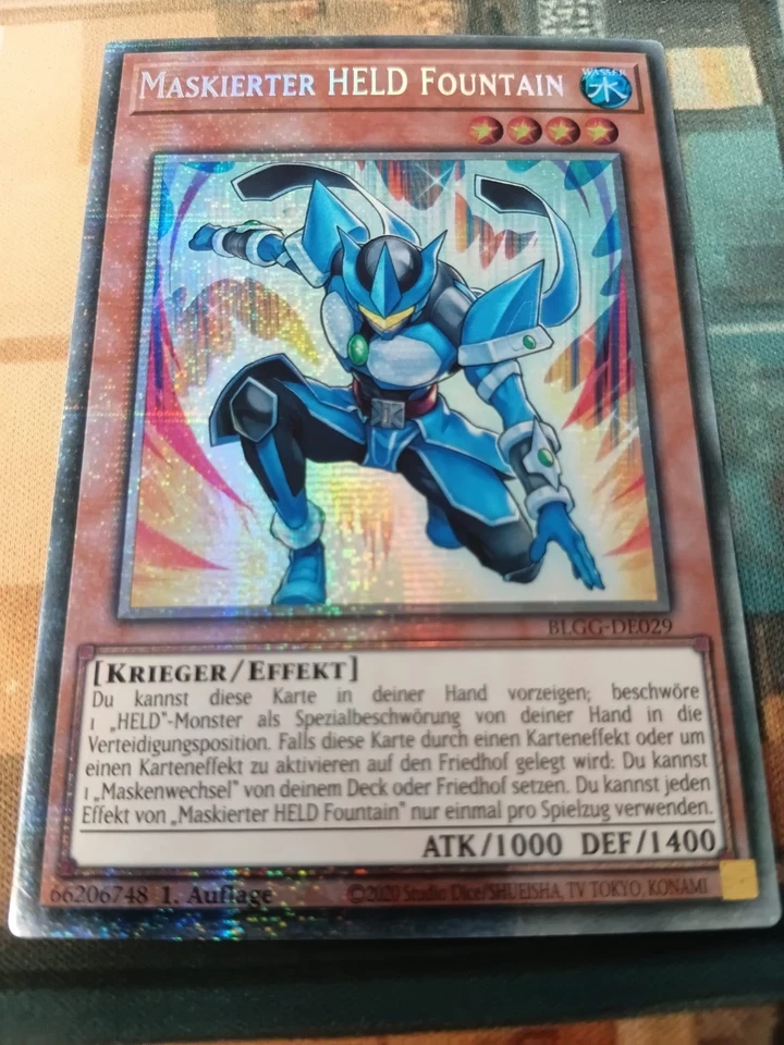 Maskierter Held Fountain BLGG-DE029 Starlight Rare DE NM Yugioh - Bild 1 von 1