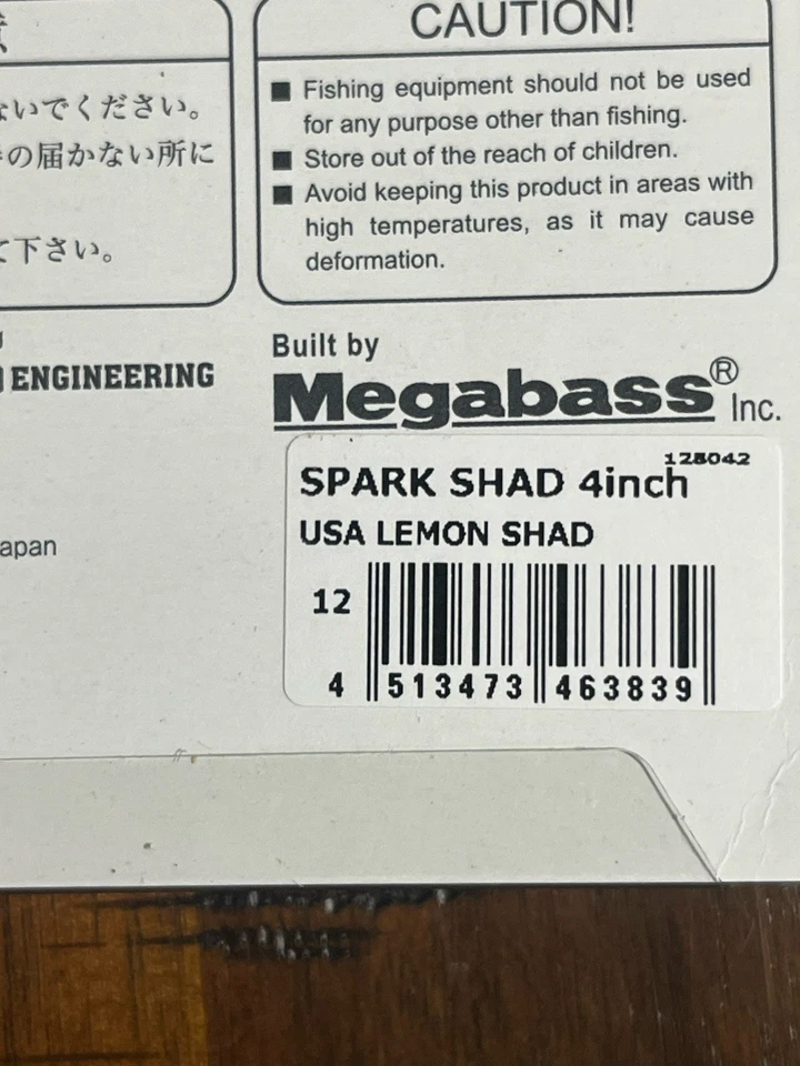 Fishing Swimbait Paddletail (lot of 3) Megabass Magdraft Spark Shad Dark Sleeper - Image 3 of 4