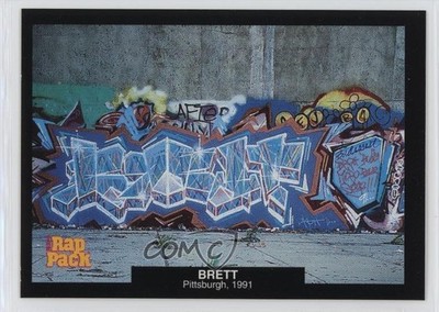 1991 Premier Cards The Rap Pack Unstoppable Stickers Brett Pittsburgh #19 0w6