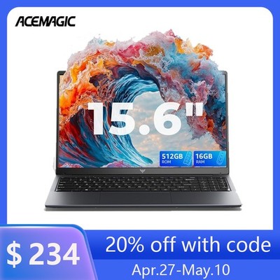 ACEMAGIC LX15PRO 15.6'' Laptop AMD Ryzen 4300U (Up to 3.7GHz) 16GB 512GB WINdow11