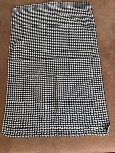 Black And White Zigzag Pattern Kitchen Cotton Towel. 16x24”