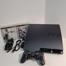 Sony PlayStation 3 Slim PS3 160GB CECH-2501A With Controller  All Cables Tested