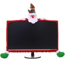 1 Pack Christmas Computer Monitor Border Cover TV Monitor Cover Elastic Lapto...
