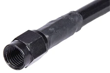 JEGS 635041 Black Coated Brake Hose [-3 AN, Straight Female to Straight Female,