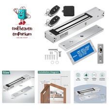 Advanced 600lb Electromagnetic Lock System with Remote Access - Modern Design