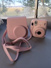 Fujifilm Instax Mini 11 Instant Camera with Case Pink - Tested and Works
