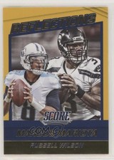 2016 Score Reflections Gold Marcus Mariota Russell Wilson #1 yf0