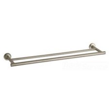 Kohler Purist 24 Double Towel Bar, Vibrant Brushed Bronze - K-14375-BV