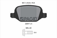 Bremsbelagsatz BremsklöTze FüR Alfa Romeo 147 937 937_ GT 156 932_ Fiat