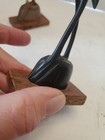 Vintage Pair  Carved Horn Mcm Crane Stork Heron Bird Sculpture Figurine Art Luck — photo 10