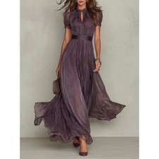 2026 Spring New Womens V-Neck Ruffle Trim Hig...