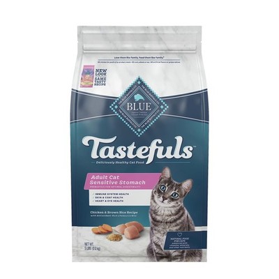 Blue Buffalo Sensitive Stomach Dry Cat Food, Chicken & Brown Rice, 5 Lb