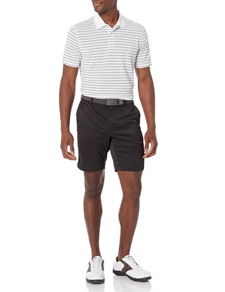 Amazon Essentials Herren Golf-Poloshirt Schmal Schnelltrocknend Weiß-image