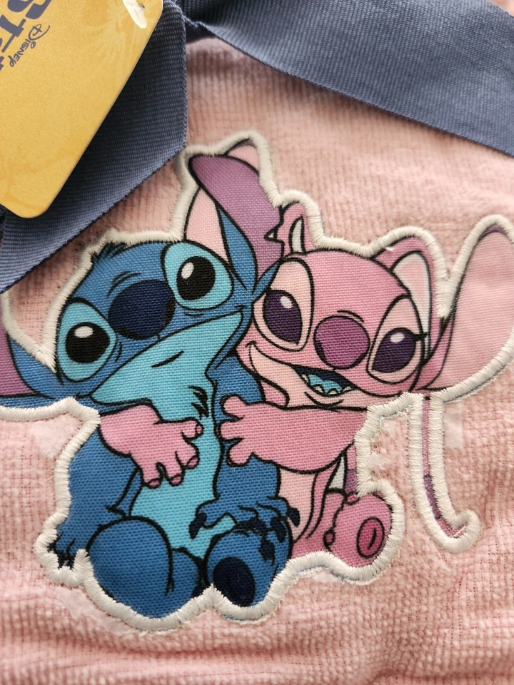 Paquete de 2 toallas de mano Stitch and Angel rosa púrpura baño Lilo and Stitch 15X26 Foto 3 de 4