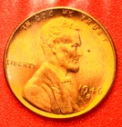 1946-S Lincoln Wheat Cent Penny GEM RED BU From an Original Bank Roll