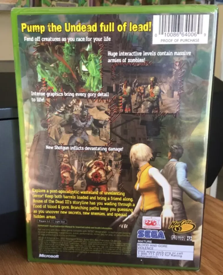 The House Of The Dead III (3) SEALED & NEW (Microsoft Xbox 360 - 2002) - Image 2 of 3