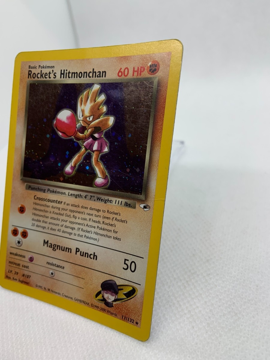 ポケモン Rocket's Hitmonchan PSA10品質 PSA 10 Rocket's Hitmonchan No.107 Gym Heroes Holo Rare Pokemon