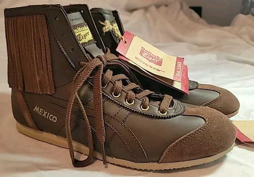Asics Onitsuka Tiger Mexico Brown Gum High Too Shoes SUPER RARE! Size US 8 NEW!