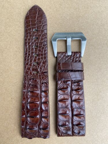 26m 24mm 22mm 21mm 20mm 19mm 18mm Brown alli../ Leather Watch Strap Band - 第 3/8 張圖片