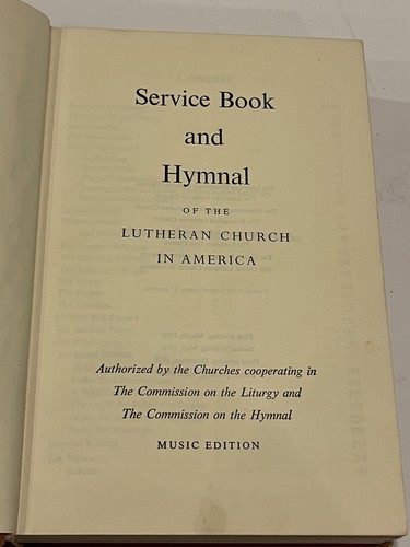1958 1960 Service Book and Hymnal LUTHERAN Church in America Music Edition 4th - 第 8/10 張圖片