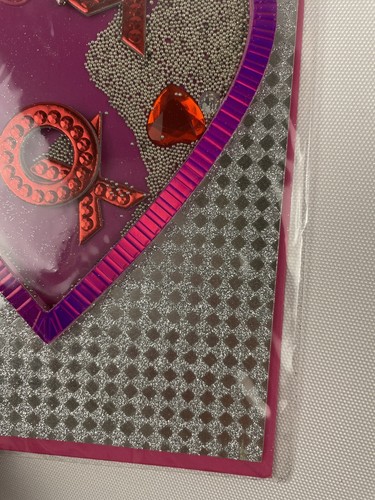 2- HIGH QUALITY 3D Papyrus Valentines Day Love Card Jeweled Lined Envelope - Picture 6 of 10