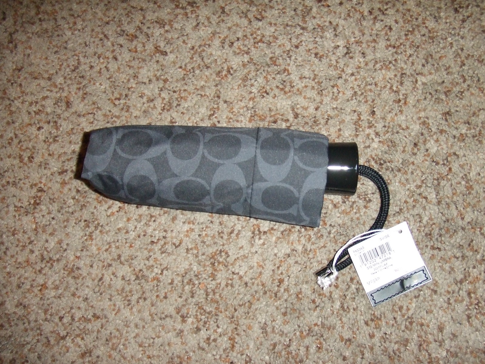 Coach Umbrella New with Tags Dark Gray ! eBay