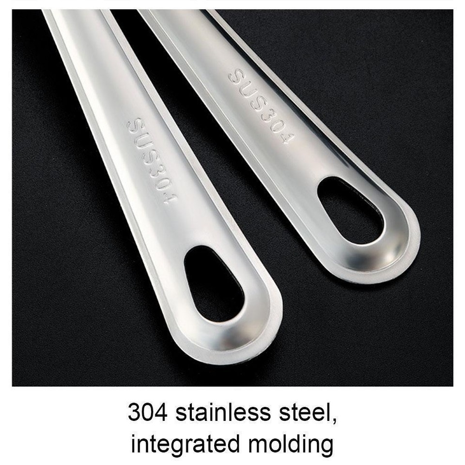 Stainless Steel Soup Spoon Set Perfect for Dinner Table and Straining