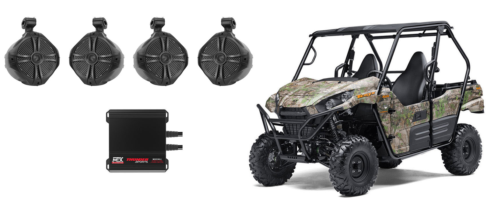 4 Колонки Roll Cage Tower с 8 перекладинами для 4-канального усилителя Kawasaki TERYXMTX 69190₽