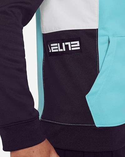 Nike Boys' Therma-FIT Elite Full-Zip Basketball Hoodie (Copa/Cave Purple) XS - Picture 2 of 4