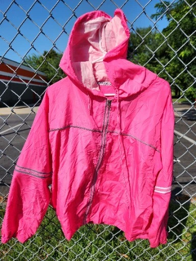 Windbreaker Jacket LOVE Brand Pink Hoodie Sport Athletic