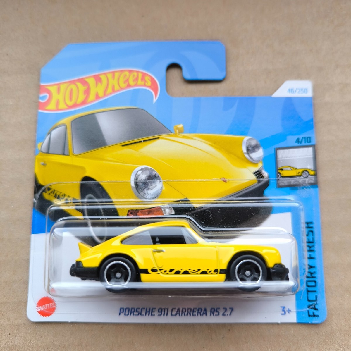 Hot Wheels 2024 HW FACTORY FRESH PORSCHE 911 CARRERA RS 2.7 YELLOW