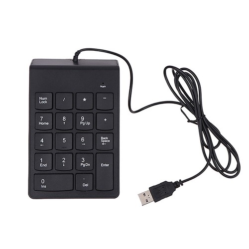 1Pc Numeric Keypad USB Wire Mini Number Keyboard For Laptop PC 18 Keys Keyboard - Picture 11 of 12