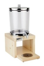 Beverage Dispenser Juice Dispenser 6 Litre 2 Cooling Batteries Wooden Rack for Buffet Companies
