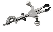 Eisco Labs 2 Prong Double Adjustable Universal Clamp, Integral Boss Head