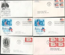 HUGE Lot of First Day of Issue envelopes & Various stamps Mostly Vintage 1963
