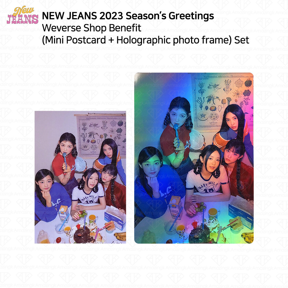 ニュージーンズ newjeans ニュジ　ポスター　weverse グッズ New Jeans 2023 Season's Greetings Year Poster Weverse Shop Benefit
