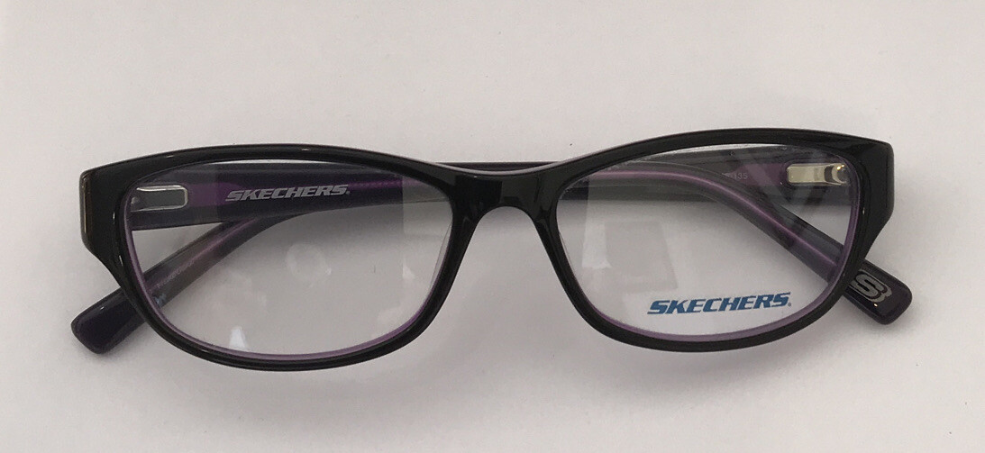 NEW SKECHERS Girl's SK 2082 BLKPUR BLACK PURPLE EYEGLASSES NEW SKECHERS Girl's SK 2082 BLKPUR BLACK PURPLE EYEGLASSES
