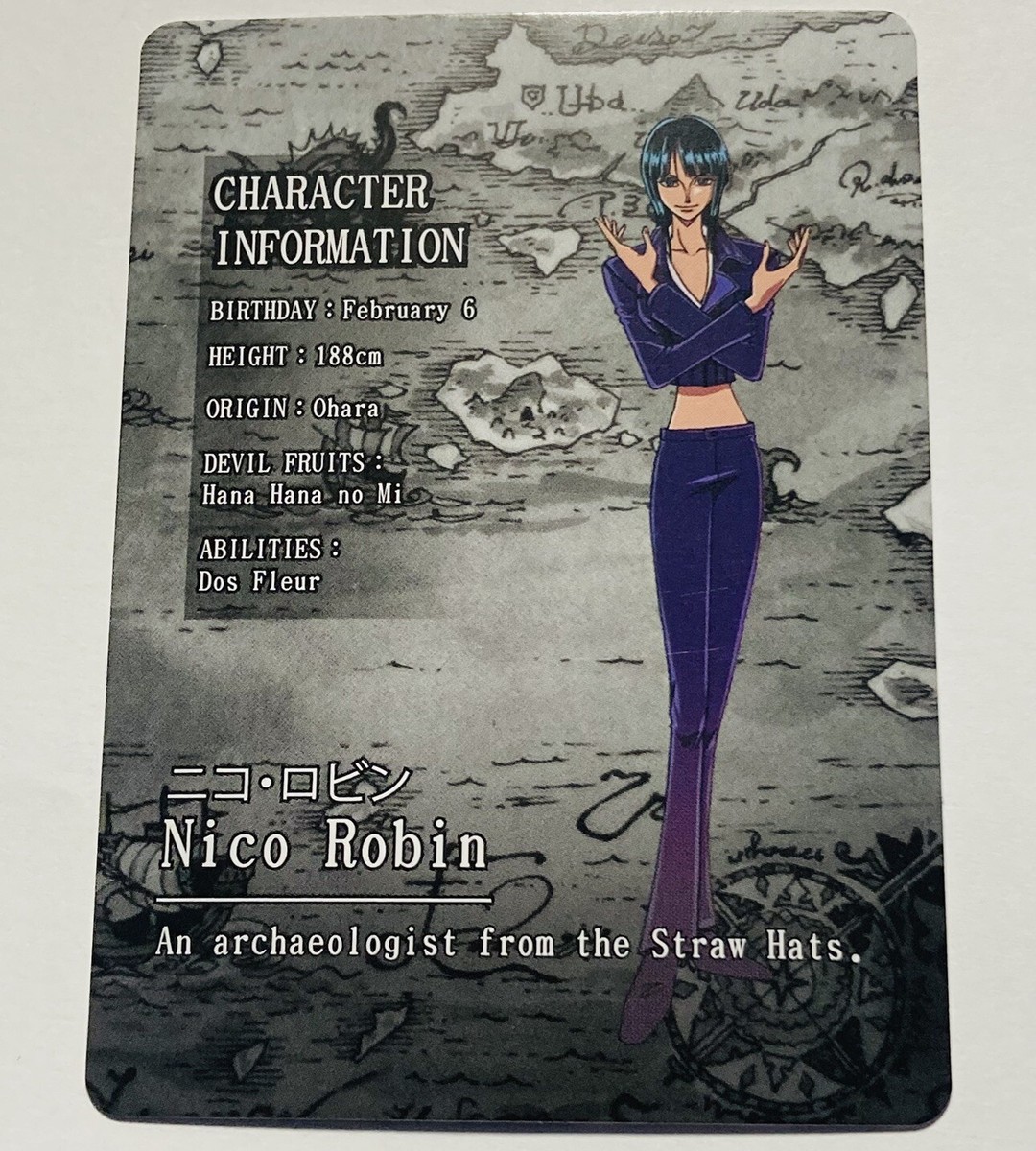 Nico Robin - One Piece Trading Card Skypiea R 045 OP KDAI01 Rare